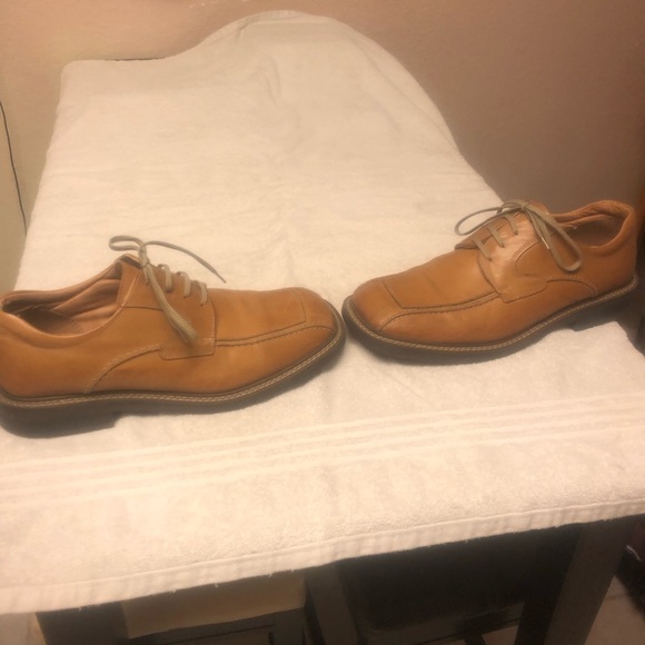 Bottesini : tobacco leather rubber sole lace up - Picture 3 of 3